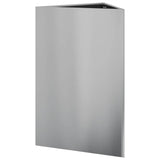 Garden Planters 2 pcs Triangular 50x43x75 cm Galvanized Steel 851182