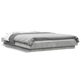 Bed Frame without Mattress Concrete Grey 120x190 cm Small Double 3281234