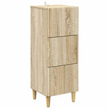 Drawer Cabinet Sonoma Oak 33 x 34.5 x 90 cm Engineered Wood 894617