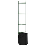 Tomato Cages with Plant Bags 6 pcs 154 cm Steel and PP 3281490