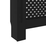 Radiator Cover Black 112x19x81.5 cm MDF 288192