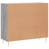 Sideboard Grey Sonoma 90x34x80 cm Engineered Wood 828098