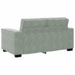 Sofa Set with Cushion 3 pcs Grey 220 x 78 x 84 cm Velvet 3324618