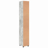 Bathroom Cabinet with Storage Concrete Grey 30 x 35 x 192 cm 883337