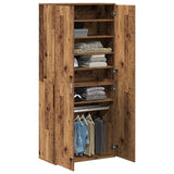 Highboard with Shelf Old Wood 80 x 39 x 178 cm Engineered wood 3365570