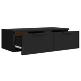 Wall Cabinet Black 68x30x20 cm Engineered Wood 811395