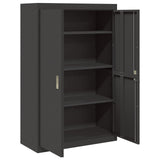 Storage Cabinet Black 90 x 40 x 140 cm Steel 3406160