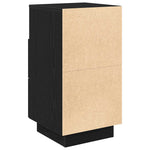 ZNTS Bedside Cabinet with 2 Drawers Black 36x36x68 cm 858580