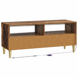 LED TV Cabinet Old Wood Engineered Wood 897213