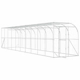 Against Wall Chicken Coop Silver 1000 x 200 x 215 cm 3434734