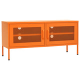TV Cabinet Orange 105x35x50 cm Steel 336237