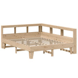 Bookcase Bed without Mattress 160x200cm Solid Wood Pine 3324532
