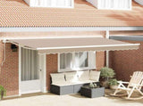 Awning Replacement Fabric Beige 4 x 2 m Polyester 42000557