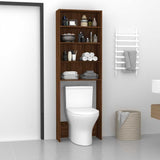 Washing Machine Cabinet Brown Oak 64x24x190 cm 815953