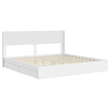 Bed Frame with Storage and Headboard White 180 x 200 cm 3414359