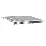 Retractable Awning Anthracite 350 x 200 cm Fabric 3329681