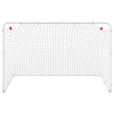 Soccer Goal White 122x81x81 cm Steel 4007966