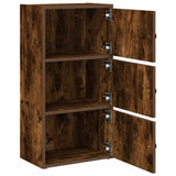 Bookcase Smoked Oak 40x24x77 cm Engineered Wood 860368