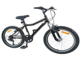 Kids Bike 24'' 6-Speed for 8-12 Years Old Black 42009565
