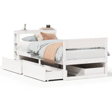 Bed Frame without Mattress White 75x190 cm Small Single Solid Wood Pine 3306406