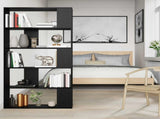 Book Cabinet Black Oak 80 x 24 x 159 cm Engineered Wood 8003712