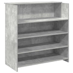 Reception Desk Concrete Grey 100x50x103.5 cm Engineered Wood 3324163