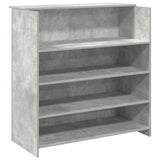 Reception Desk Concrete Grey 100x50x103.5 cm Engineered Wood 3324163