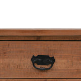 Console Table Solid Fir Wood 126x40x77.5 cm Brown 246122