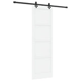 Sliding Door Manual White and black 78 x 232 cm 3333531