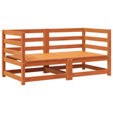 Garden Sofas Corner 2 pcs Wax Brown 70x70x67 cm Solid Wood Pine 837911