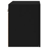 TV Wall Cabinets 2 pcs Black 40.5x30x40 cm Engineered Wood 836899