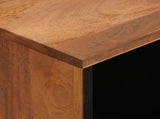 Sideboard Acacia Brown Finish 80 x 33 x 75 cm Solid Mango Wood 4017927