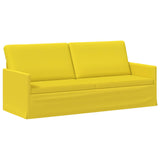 Sofa Set 2 pcs Light Yellow Fabric 3433171