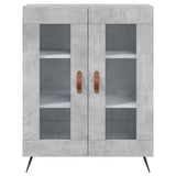 Highboard Concrete Grey 69.5x34x180 cm Engineered Wood 3195711