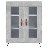 Highboard Concrete Grey 69,5x34x180 cm Engineered Wood 3195711