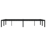 Metal Bed Frame without Mattress Black 120x200cm 373653