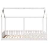 Kids' House Bed Frame without Mattress White 90x190 cm Single 850693