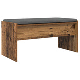 Hall Bench with Cushion Old Wood 83 x 38 x 40 cm 891558