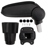 Car Armrest Black 12x33x cm ABS 154659