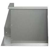 Retaining Wall 50 x 50 x 40 cm Galvanised Steel Silver 8015181