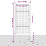 Garden Gate Anthracite 100x175 cm Steel 154563