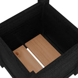 Garden Planters 2 pcs Black 31x31x31 cm Solid Pinewood 810531