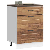 Kitchen Base Cabinet "Kalmar" Old Wood Engineered Wood 854287