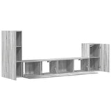 4 Piece TV Cabinet Set Grey Sonoma Engineered Wood 3114628