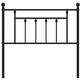 Metal Replace Headboard Black 90 cm 353565