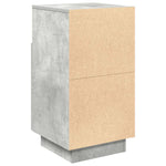 ZNTS Bedside Cabinet with 2 Drawers Concrete Grey 36x36x68 cm 858584