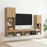 TV Cabinet 4 pcs Artisan oak Engineered wood 3334390