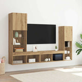 TV Cabinet 4 pcs Artisan oak Engineered wood 3334390