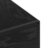Bedside Cabinet Black Oak 40 x 27 x 76 cm Engineered Wood 859570