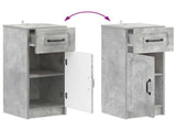 Bathroom Storage Cainet UTRECHT Concrete Grey 30 x 31 x 77 cm 897708